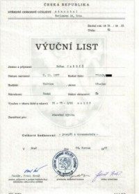 Výuční list
